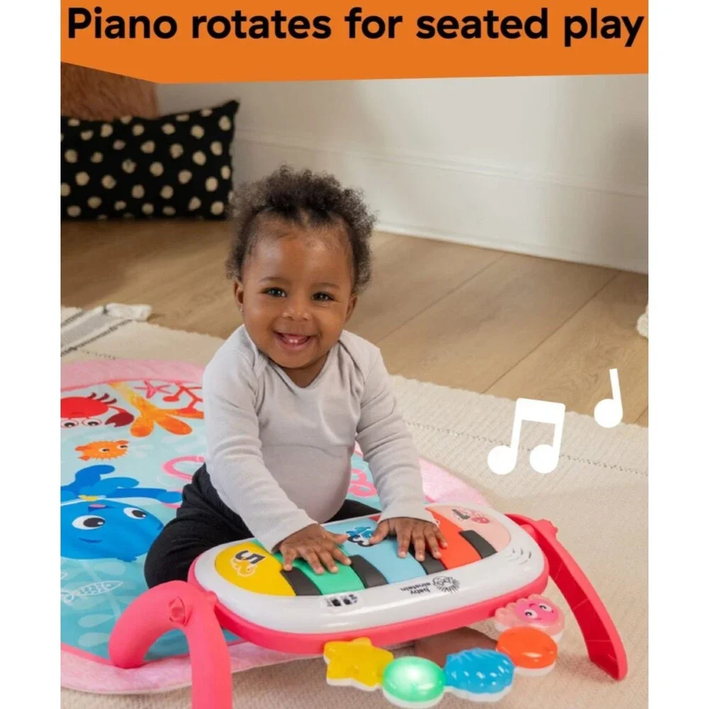 Baby Einstein 4-in-1 Kickin Tunes Jellyfish Jamboree Music Gym Pink NWT